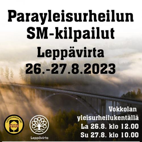 26.-27.8. Parayleisurheilun SM-kisat Leppävirralla | Visit Leppävirta